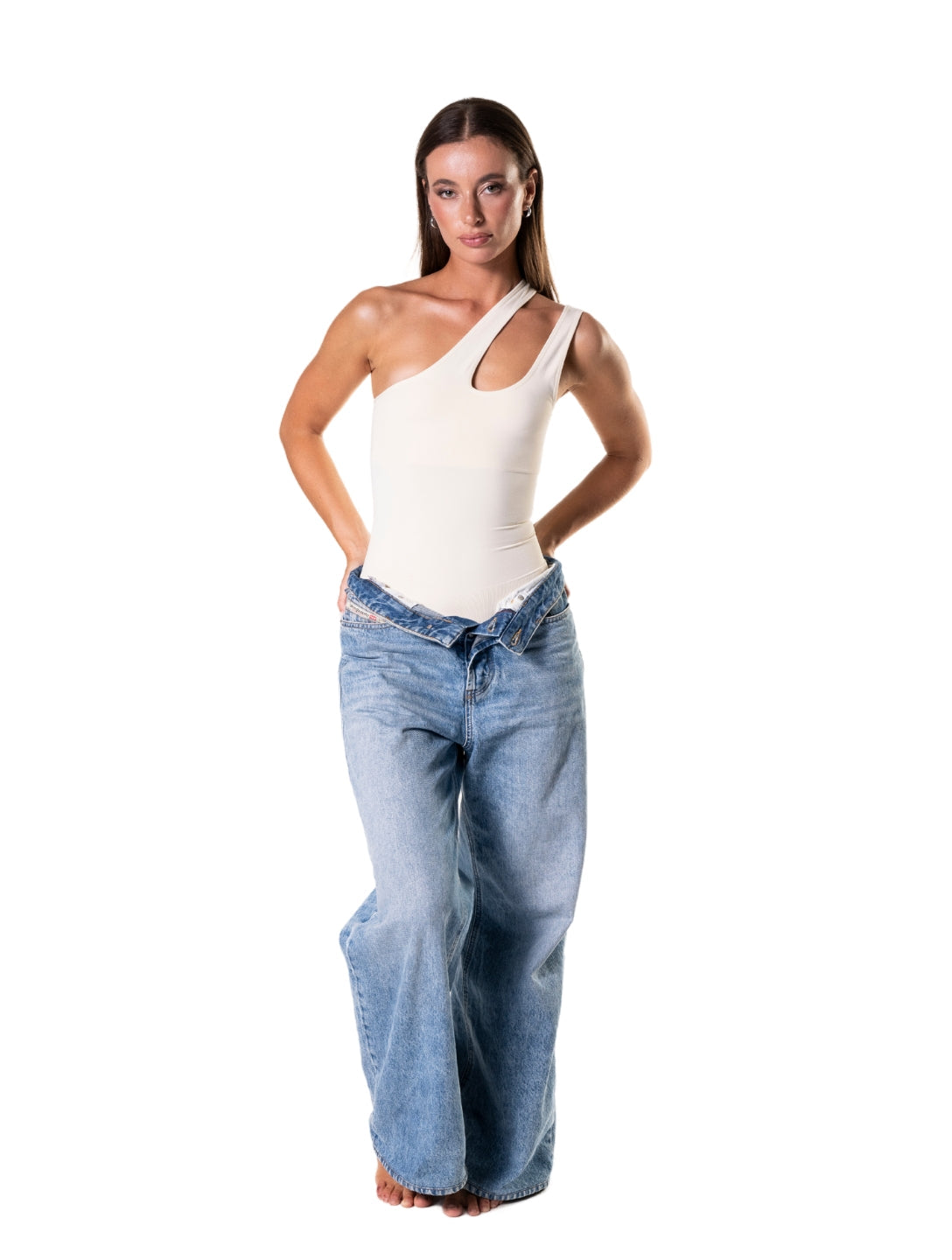 One Shoulder Shapewear Bodysuit - HeyShape