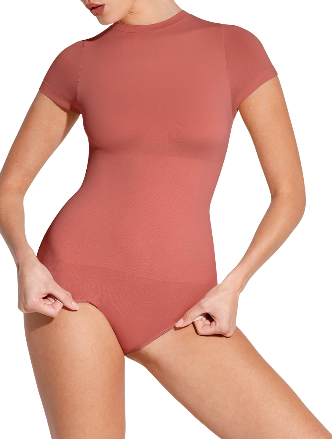 Fitted Tee Bodysuit - HeyShape