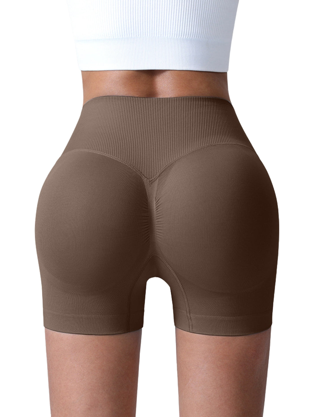 Sculpt V-Waist Scrunch Shorts - HeyShape