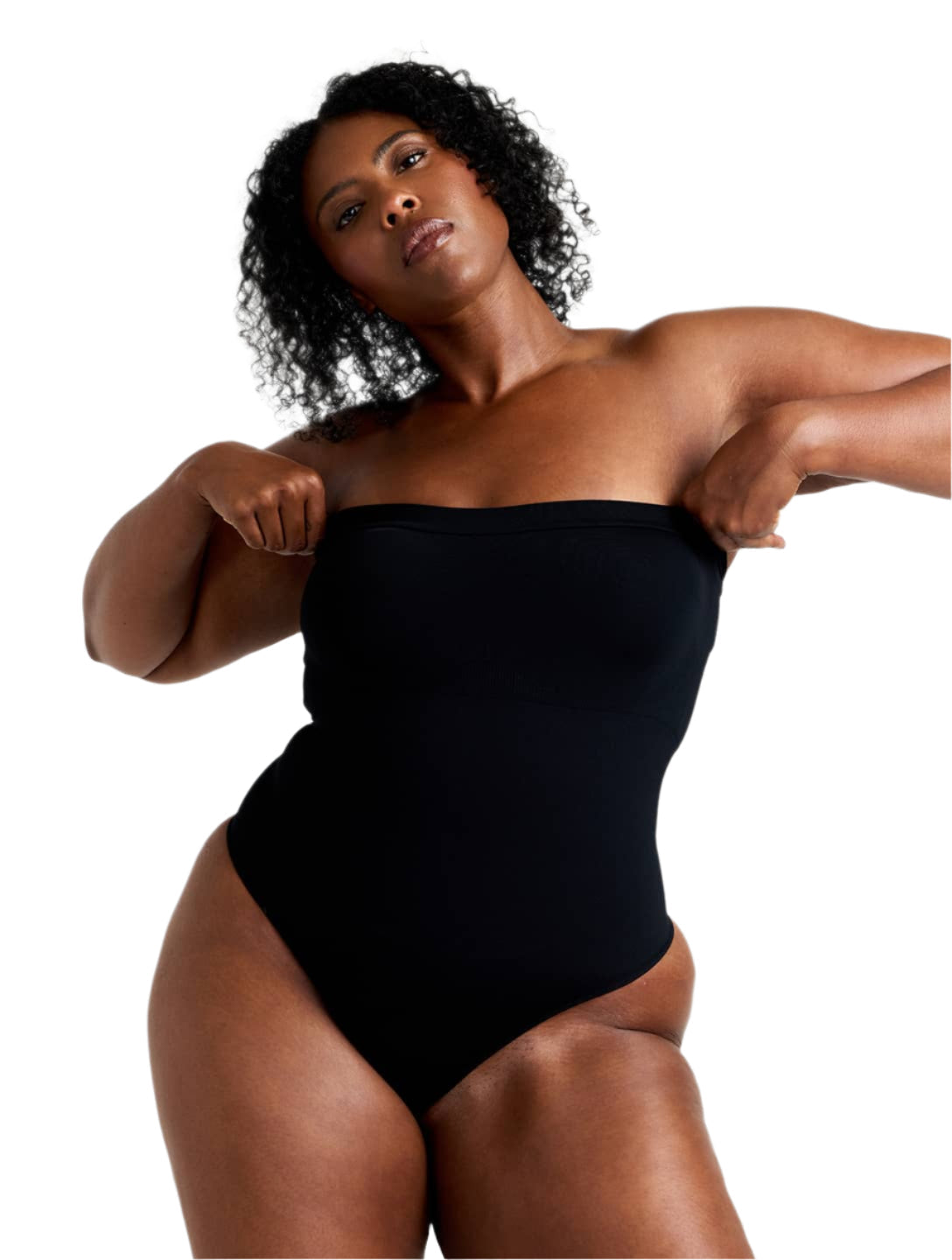 Strapless Thong Bodysuit - HeyShape